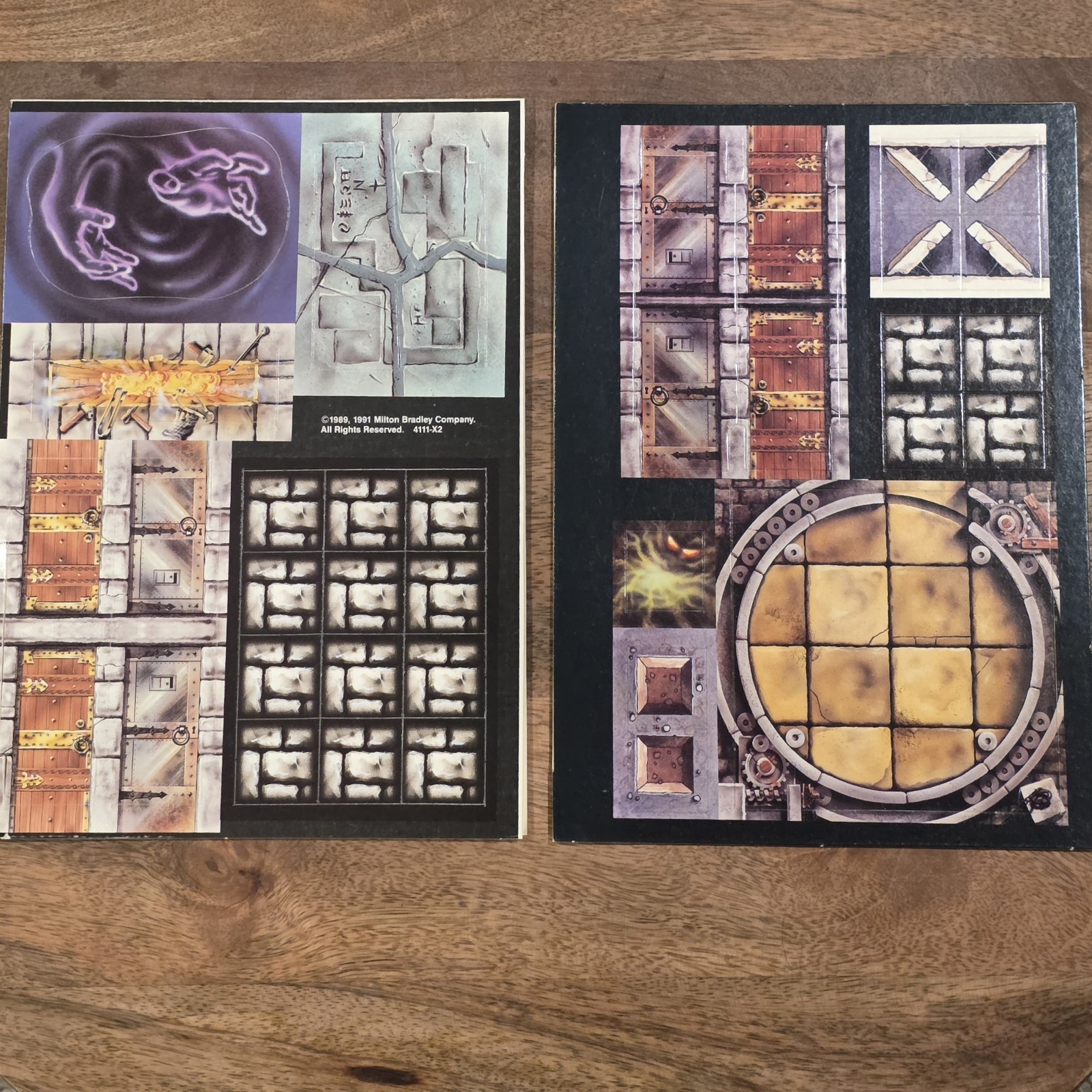 Hero Quest 1989 Kellars Keep + Return of the Witch Lord Unpunched Tile Sheets