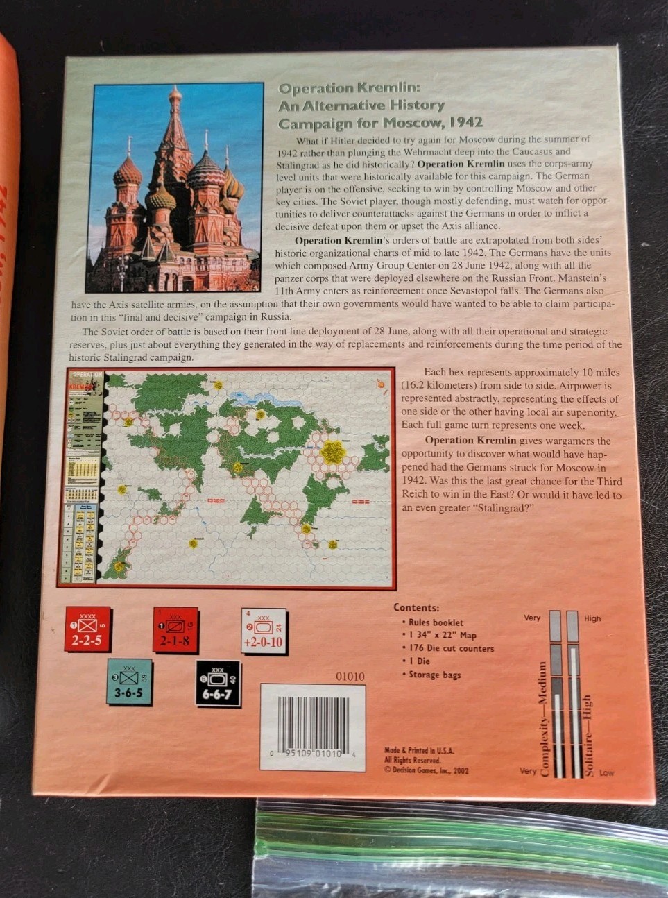 2002 Decision Games Wargame Operation Kremlin – Campaign for Moscow, 1942
