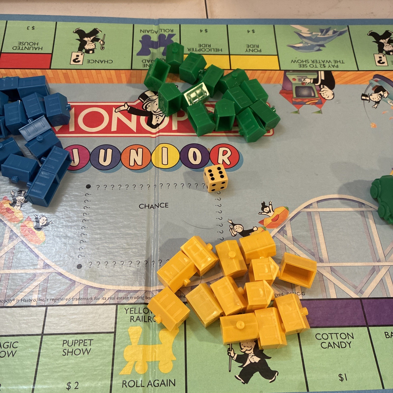Monopoly Junior 1991 Board Game Parker Brothers Vintage Kids Game Ages 5 to 8