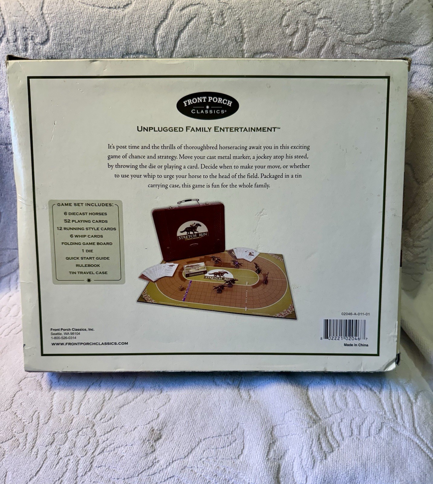 OLD CENTURY STRETCH RUN HORSE RACING GAME FRONT PORCH CLASSICS, INC. AGES 8+
