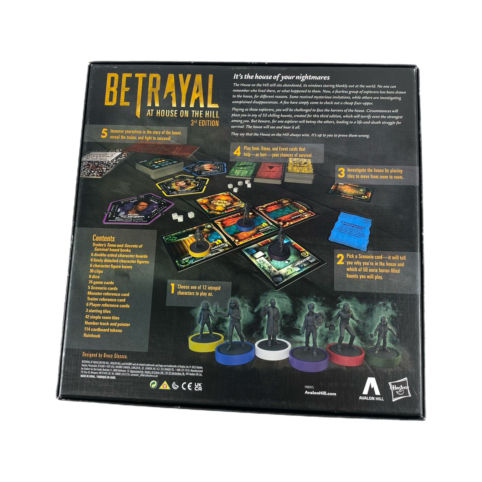 Hasbro Gaming ~ Betrayal at The House on The Hill ~ 3rd Edition. COMPLETE!!!