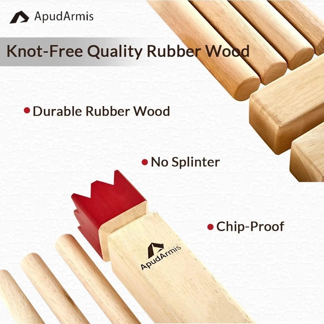 Kubb Yard Game Set with Carrying Bag – Outdoor Lawn Family Game for Teen & Adult