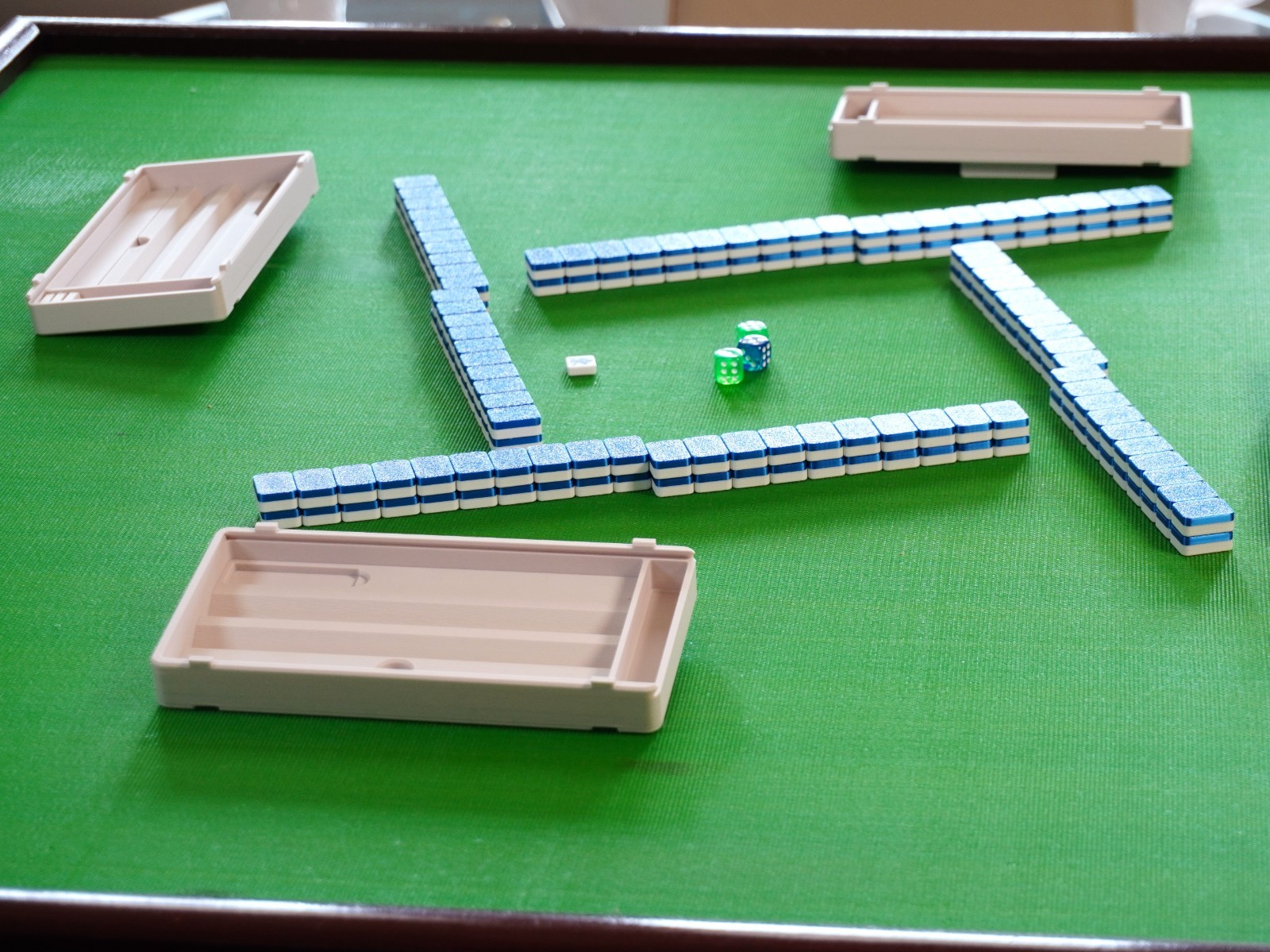 Travel Vietnamese Mahjong 160 Set / Mạt Chược / Mat Chuoc (Green)