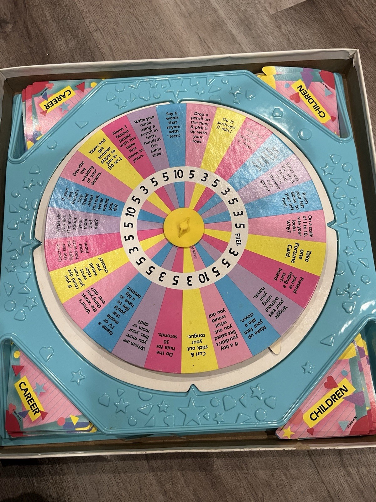 Vintage 1988 Girl Talk Board Game Golden