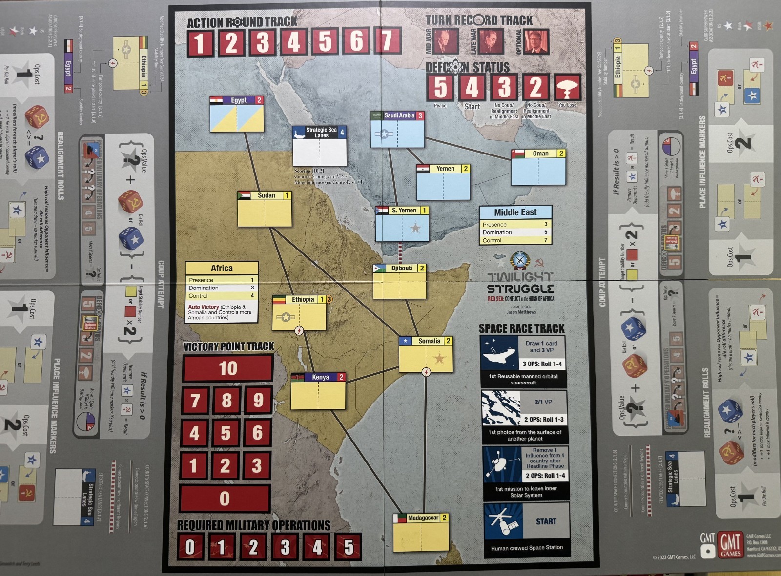 Bundle: Twilight Struggle (Deluxe Ed) MINT + Horn of Africa Exp! MINT unpunched