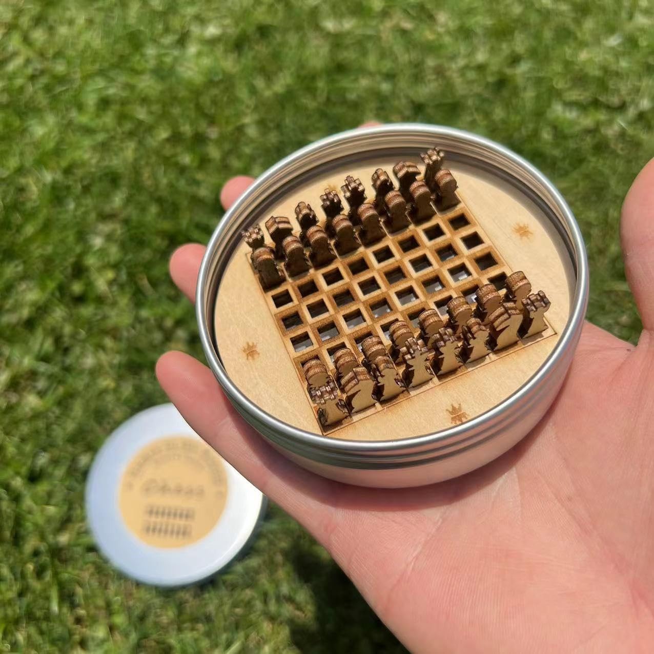 Mini Wooden Travel Chess Set