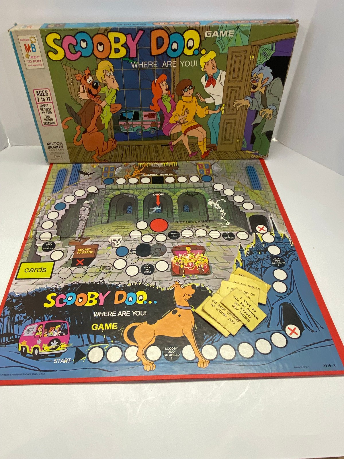 1973 Scooby Doo Where Are You Board Game by Milton Bradley – INCOMPLETE #4318