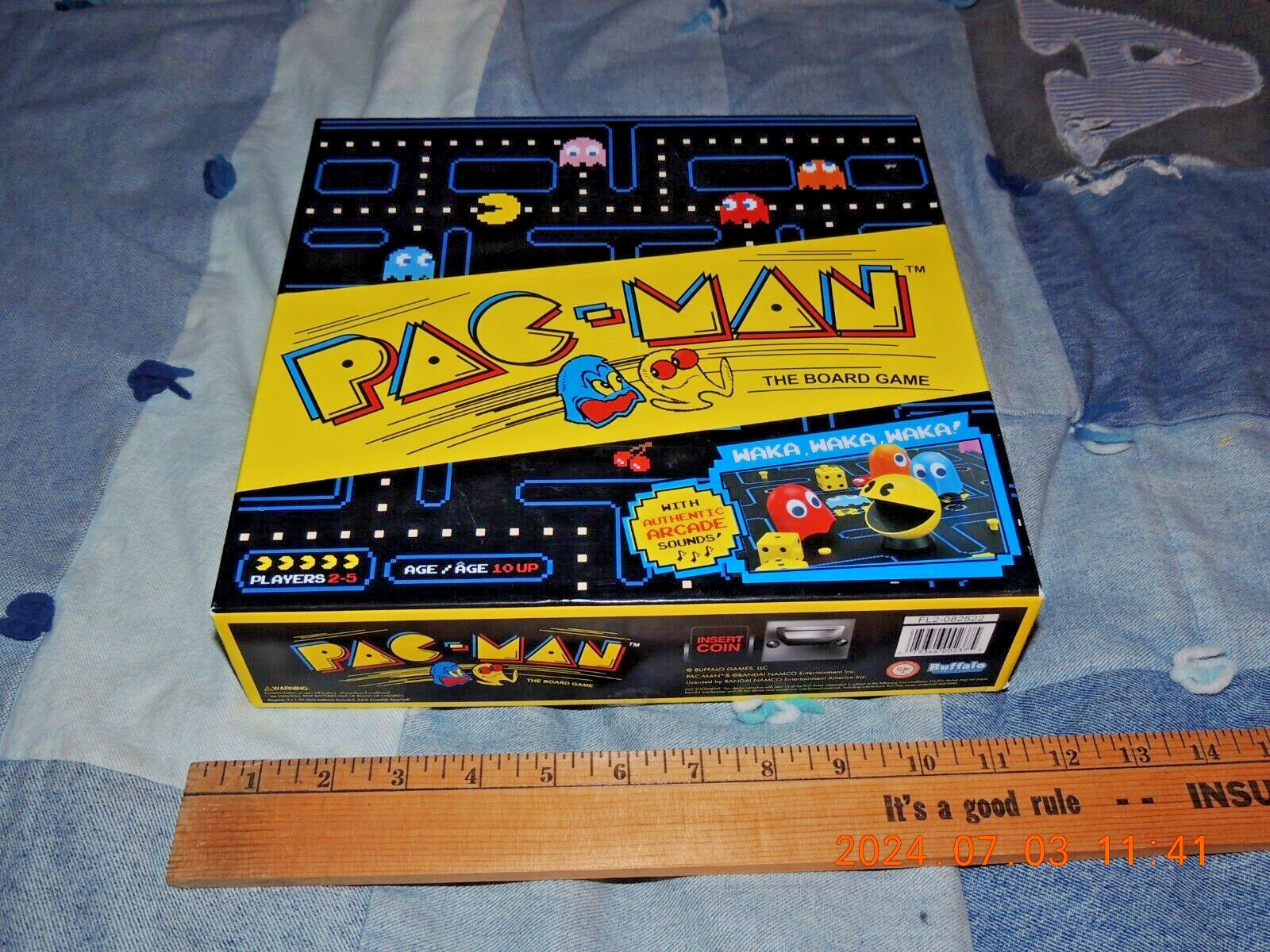Pac-Man The Board Game Classic Retro Arcade Table Top Game, used, with unpunched