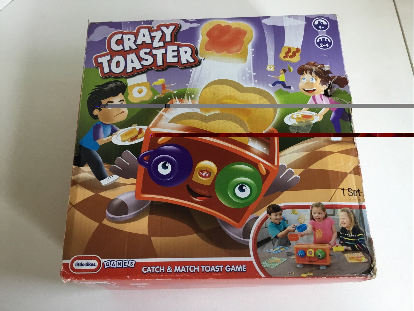 Vintage Little Tikes Crazy Toaster Game Catch & Match Toast Game Near Complete