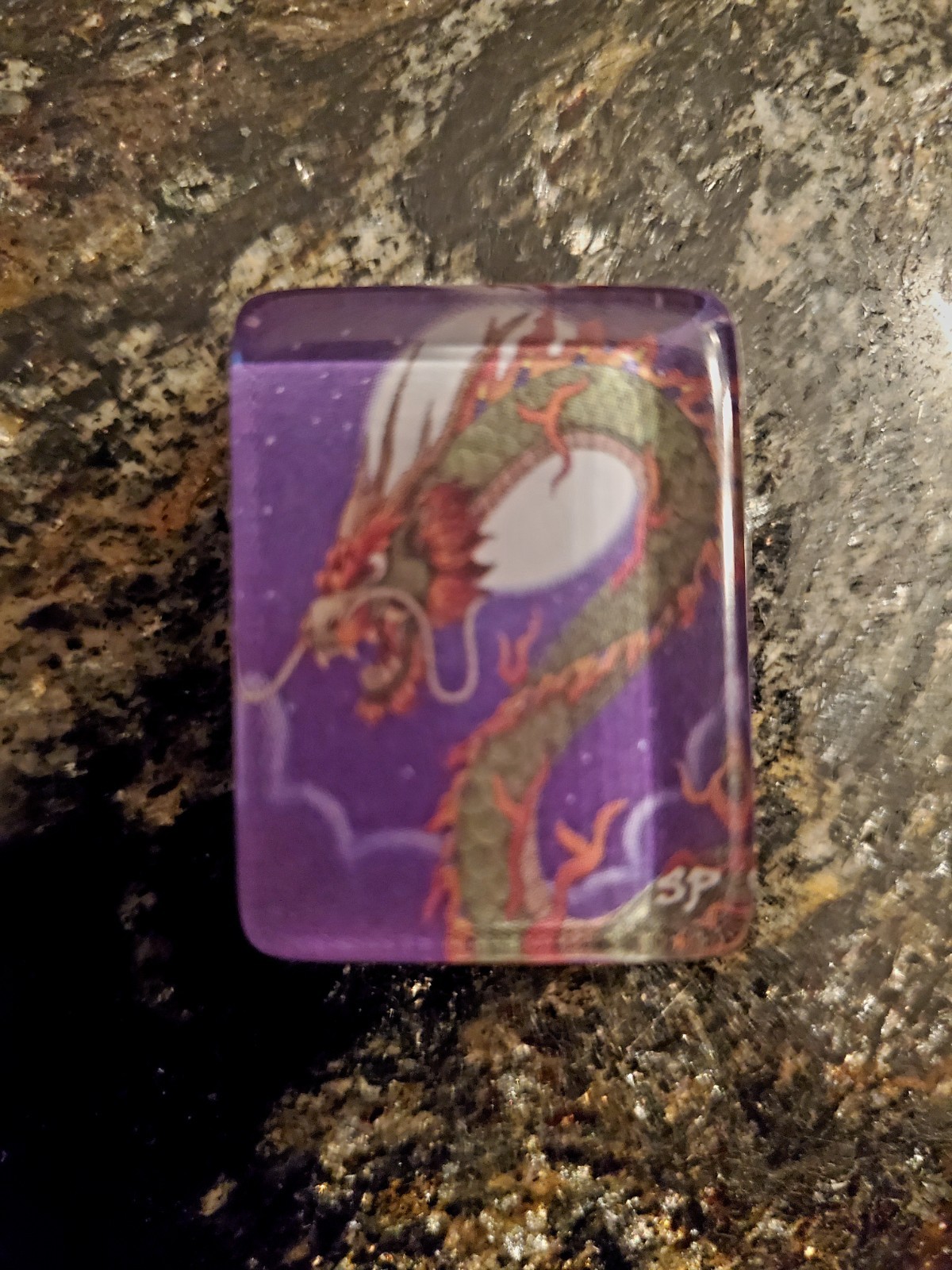 RARE Where the Wind Blows Mahjong Set 170 Floating Purple Dragon Tiles w/Racks