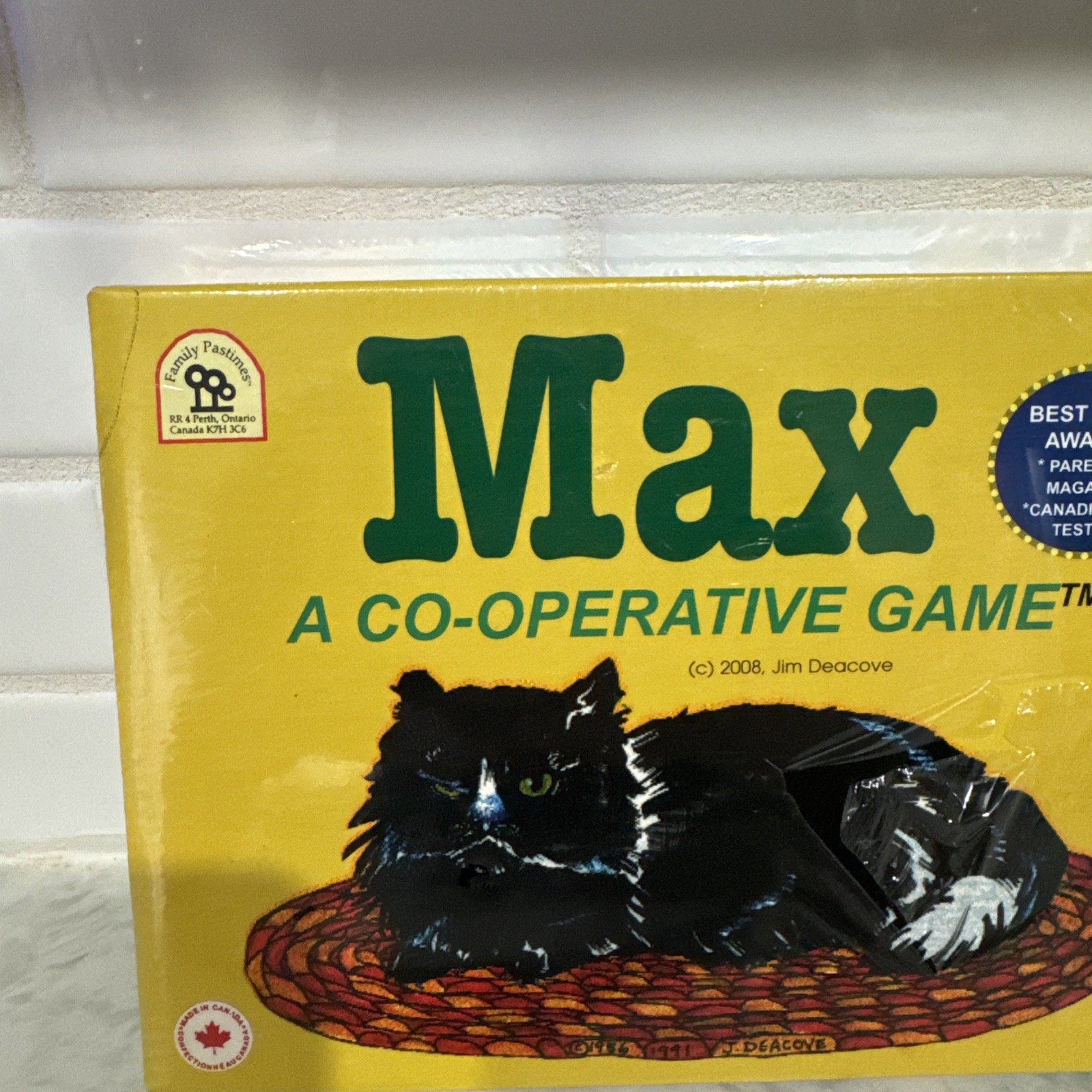 Family Pastimes Max A Co-Operative Board Game Ages 4-7 Players 2-8 New SEALED