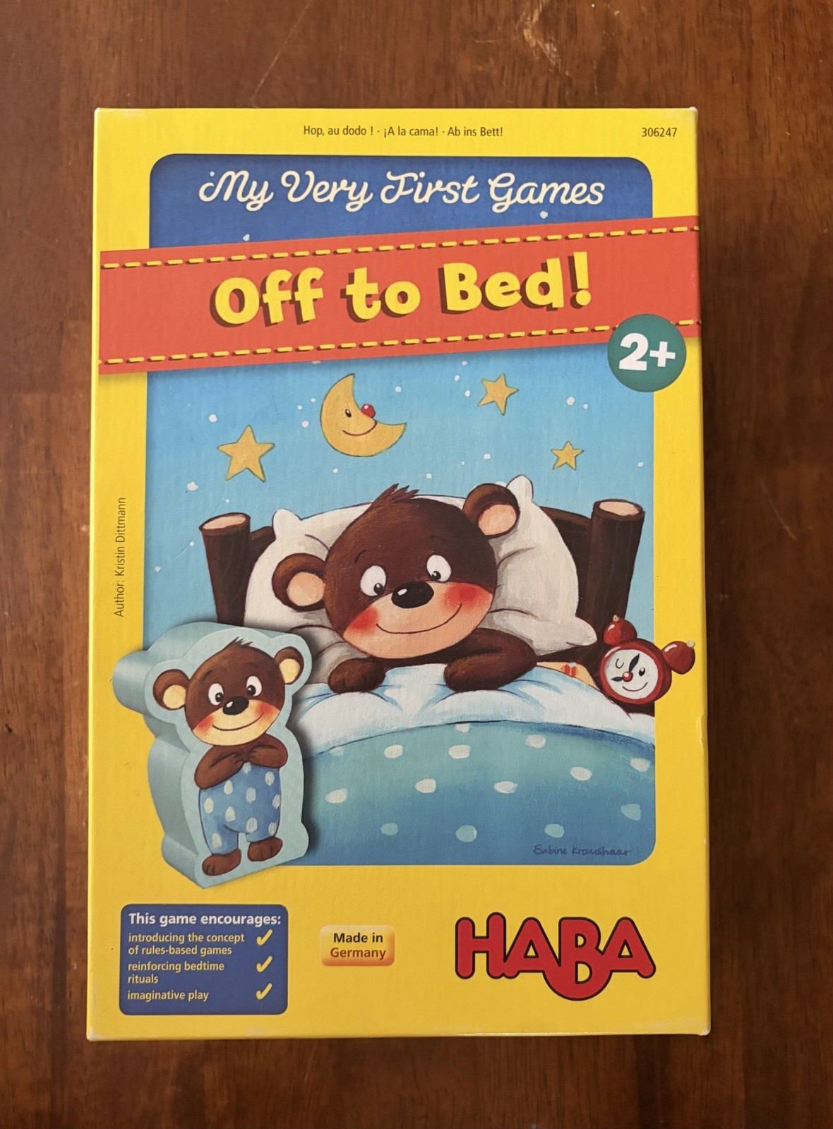 HABA My Very First Games: Off to Bed Board Game – Germany- 100% Complete So Cute