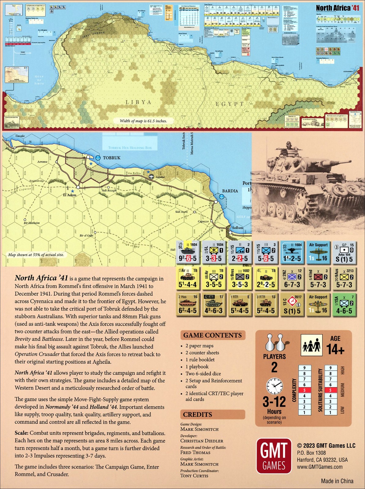GMT Games: North Africa ’41 New In Shrink Wrap Fast Shipping