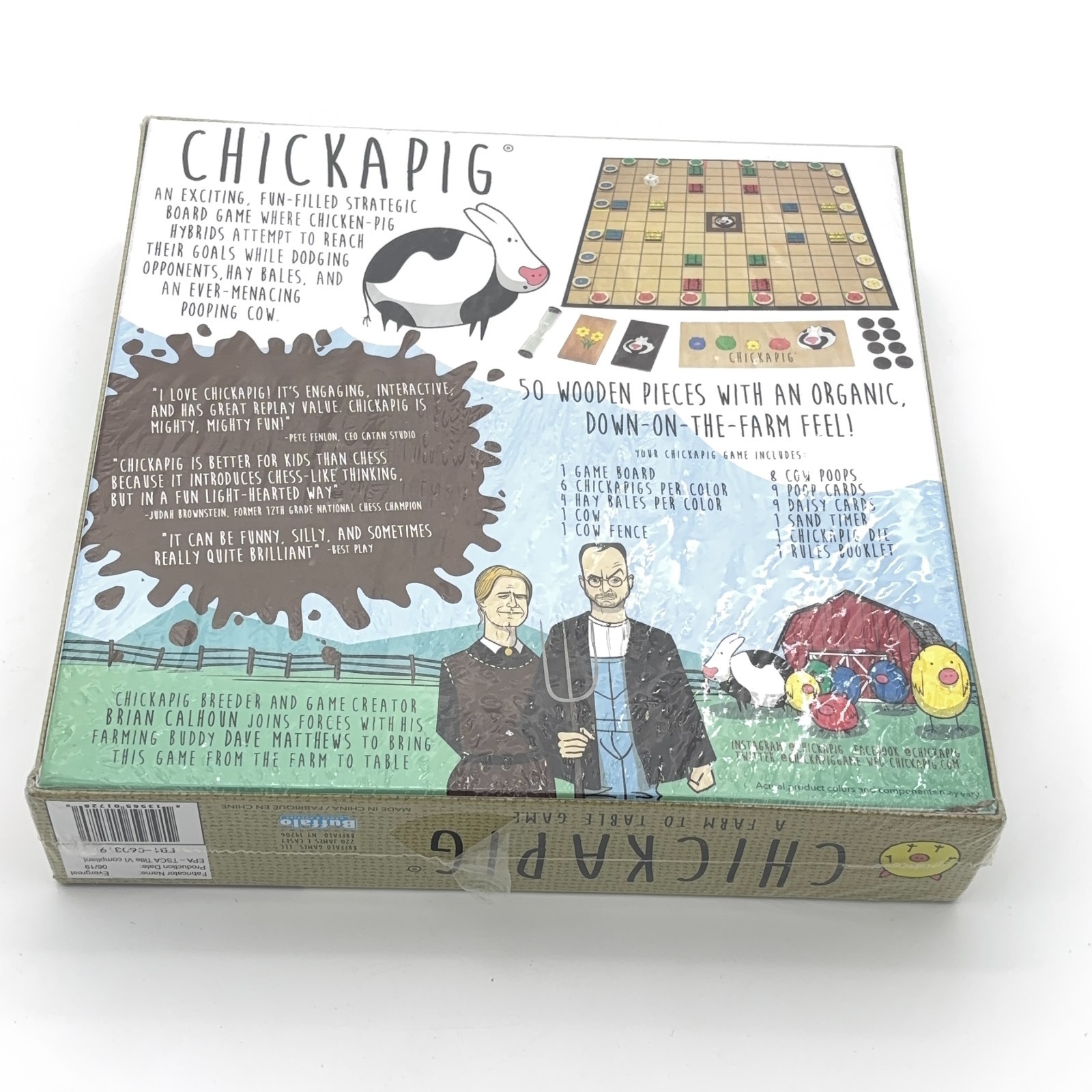 Chickapig Farm to Table Strategy Board Game Buffalo Games New Sealed Dave Matthe