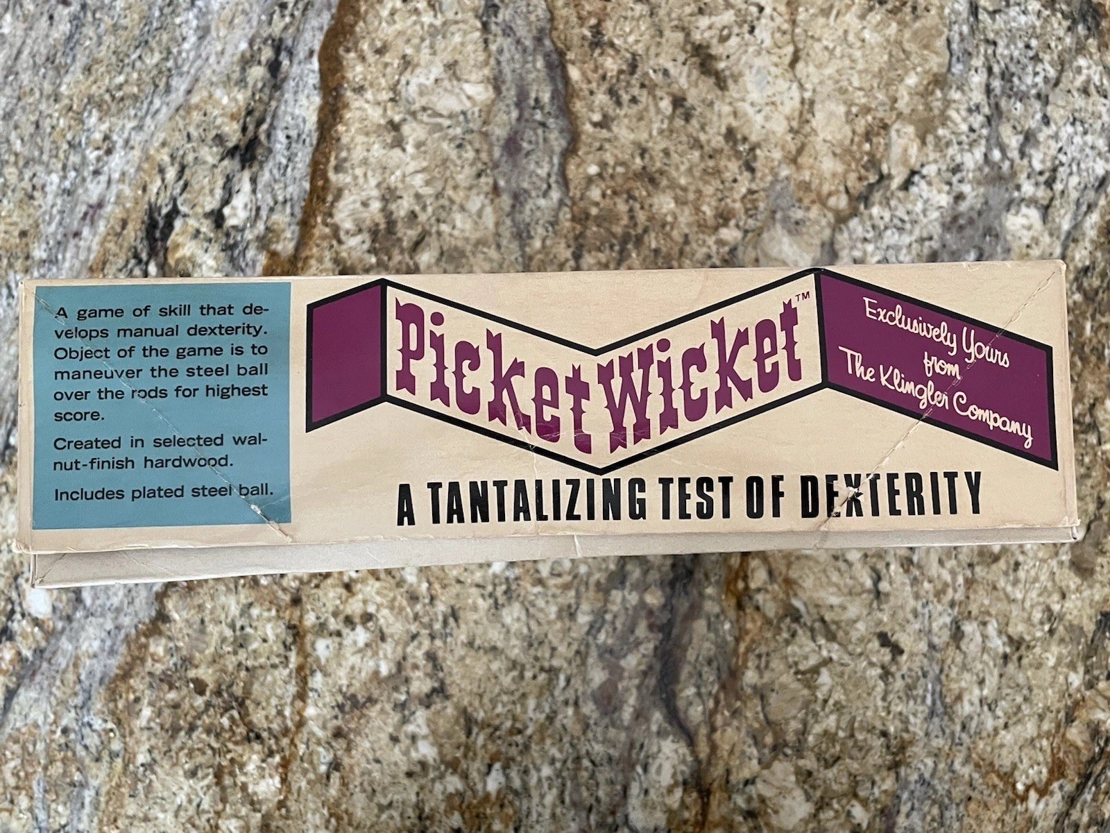Vintage Picket Wicket Dexterity Development Game, The Klingler Company 1969