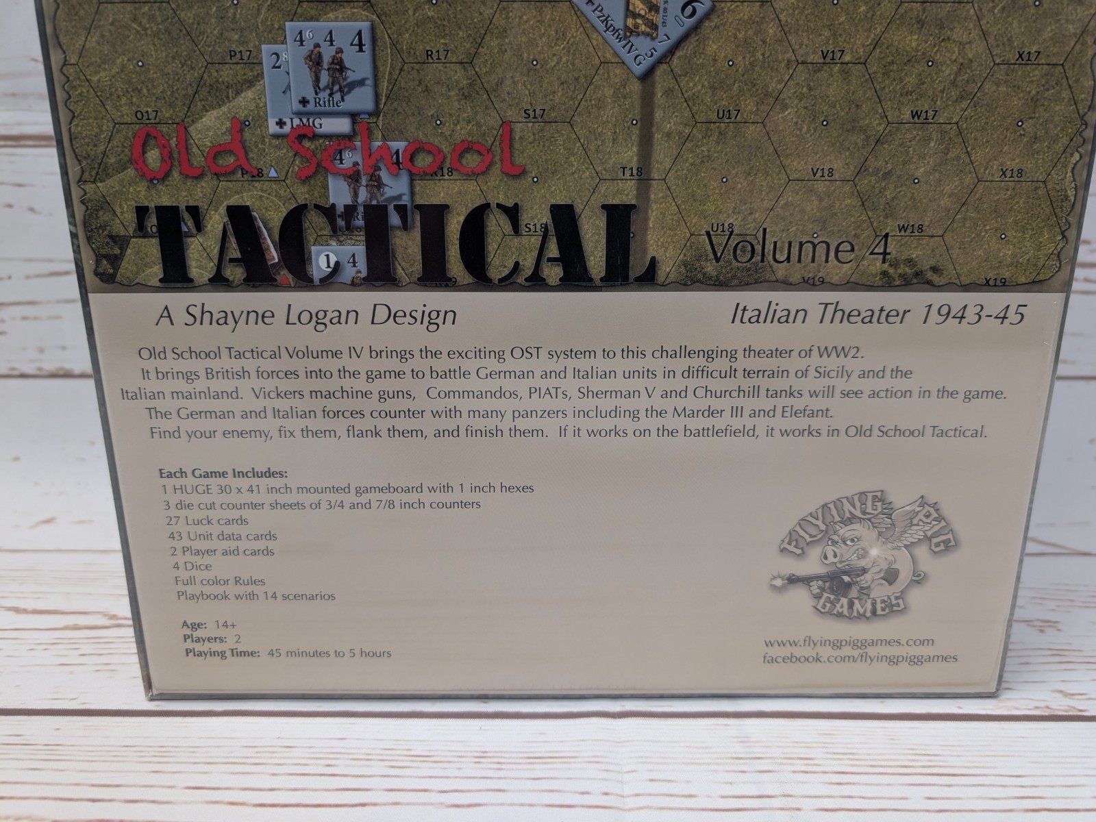 Old School Tactical Vol 4 Italian Theater Flying Pig Games NIS WWII Board Game