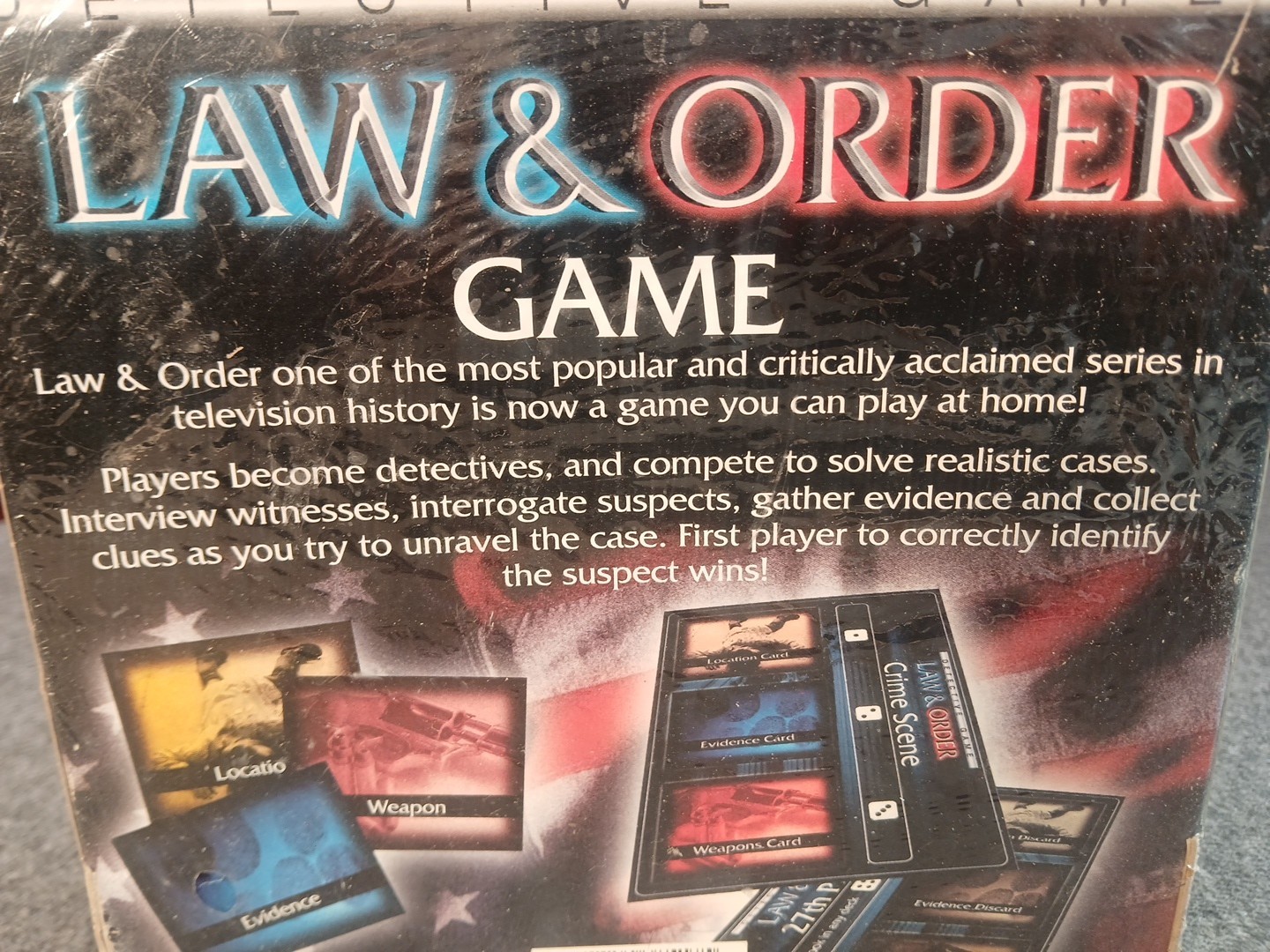 Law & Order Detective Game New Sealed First player to identify the subject wins