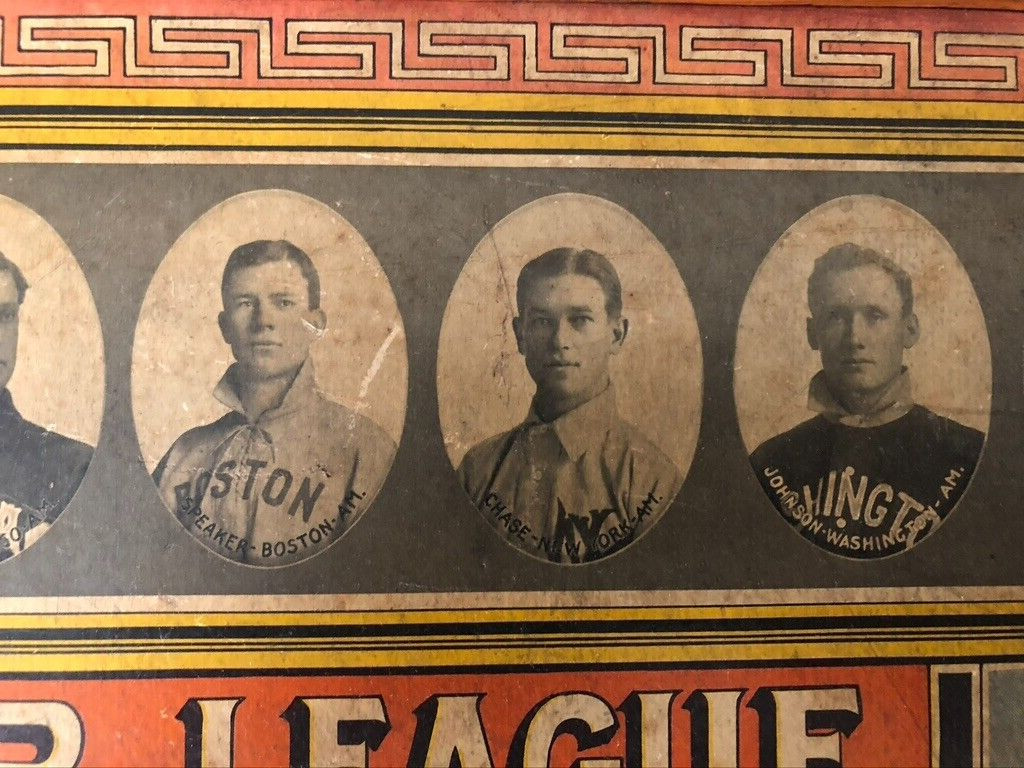 1913 Major League Indoor Baseball Game (Complete) High Grade Surviving Example