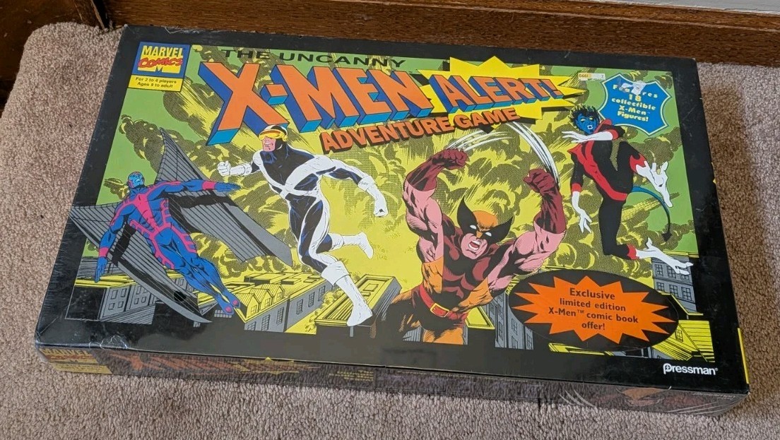 1992 X-Men Alert Adventure Pressman Board Game Brand New Sealed