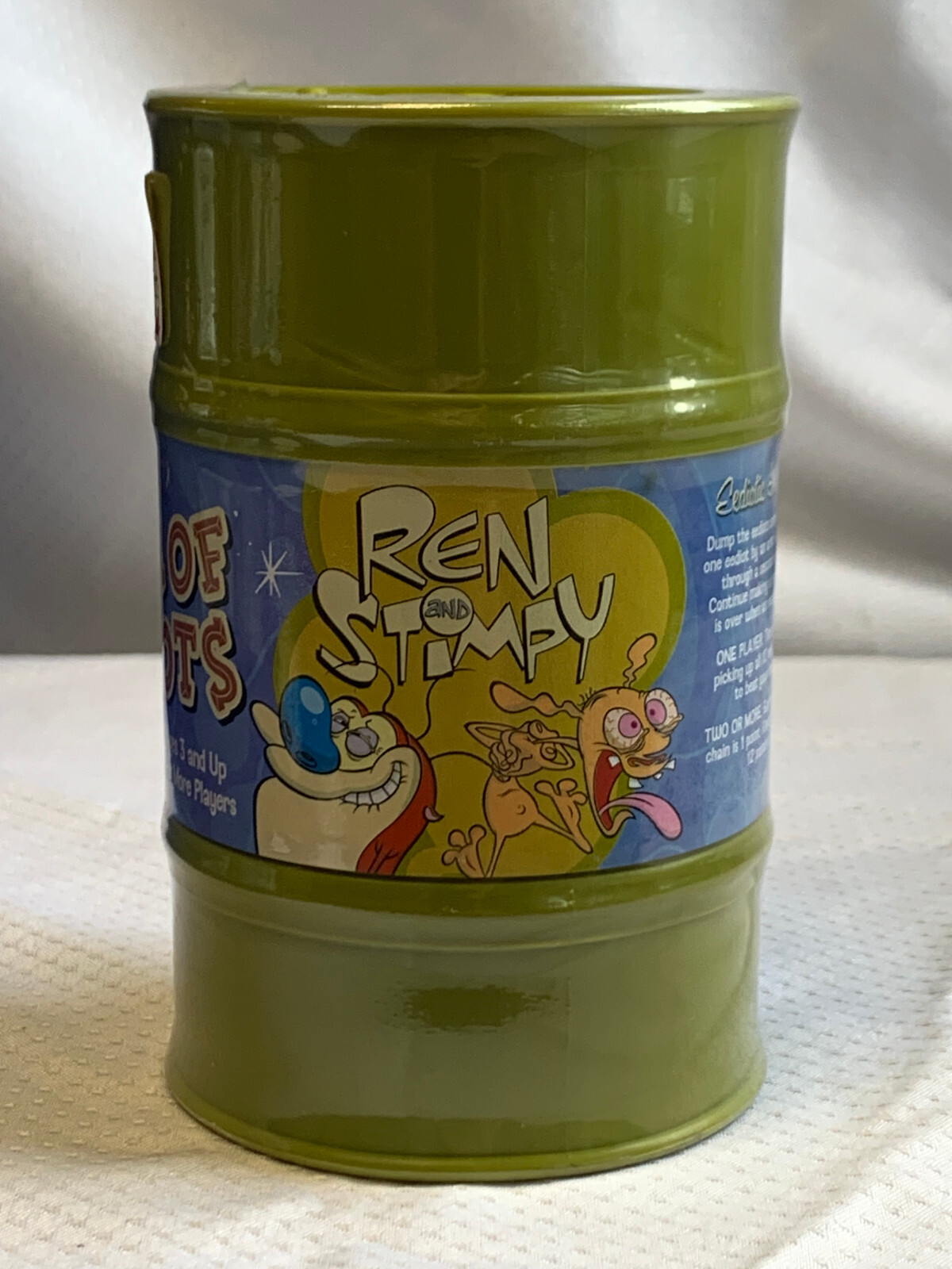 2004 Sababa Toys Super Toxic DRUM OF EEDIOTS Ren & Stimpy Sealed Toy Game