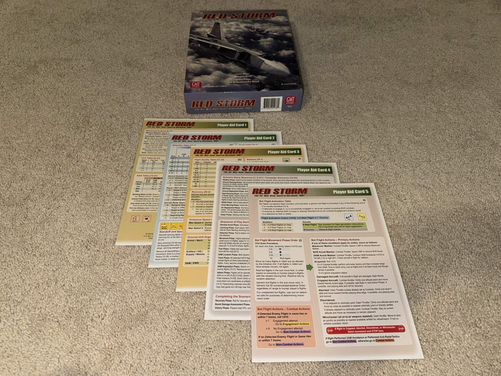 Red Storm | GMT Games | 2019 | 95% UNPUNCHED + EXTRA COUNTERS!