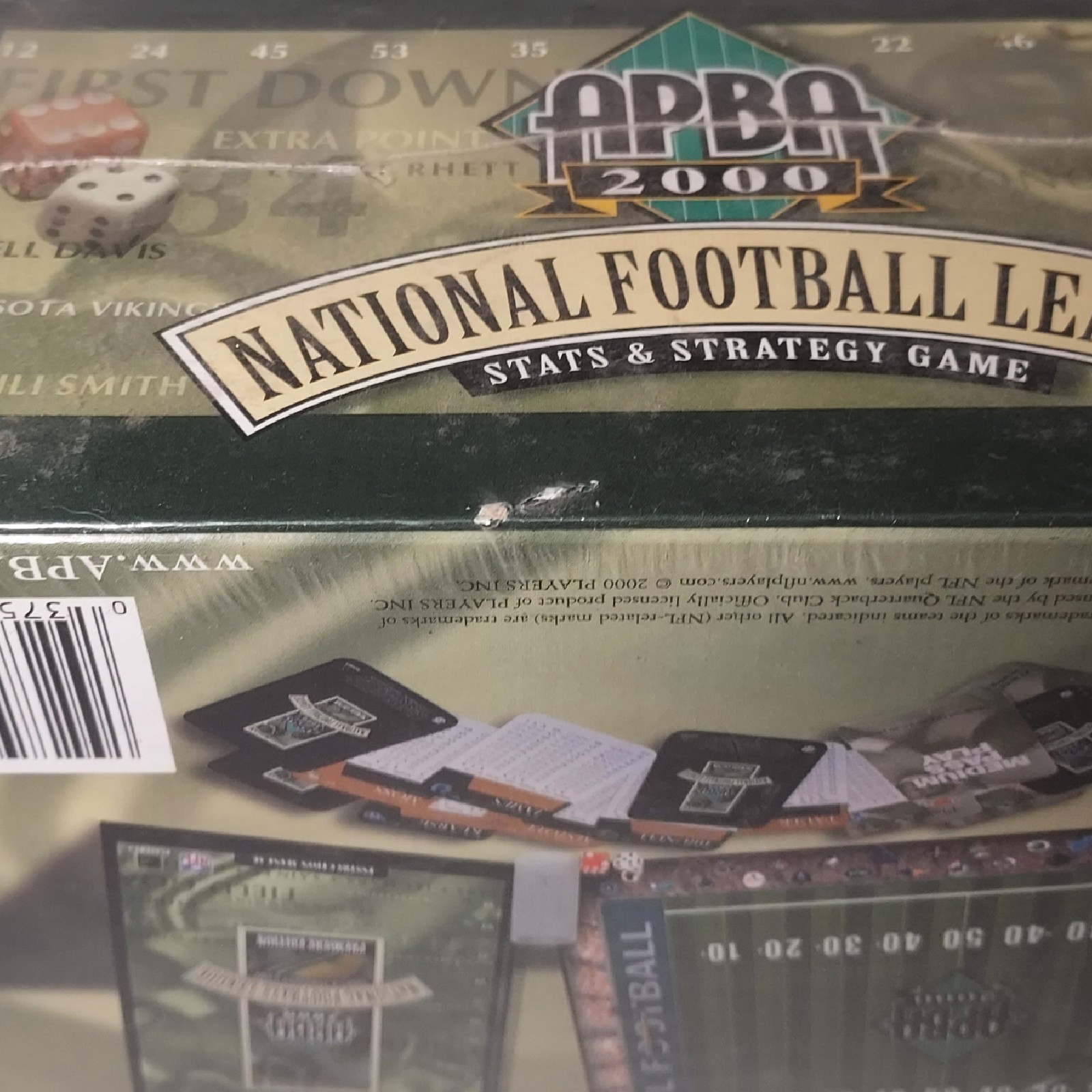 APBA 2000 National Football League NFL Premiere Edition Stats & Strategy Game