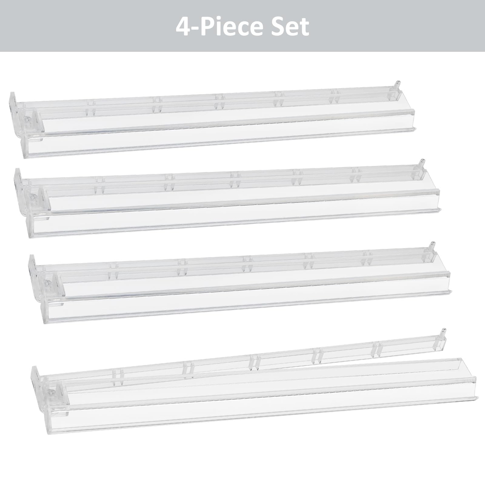4PCS Clear Mahjong Racks with Pushers for 166 American Mahjong Tiles, Mahjong…