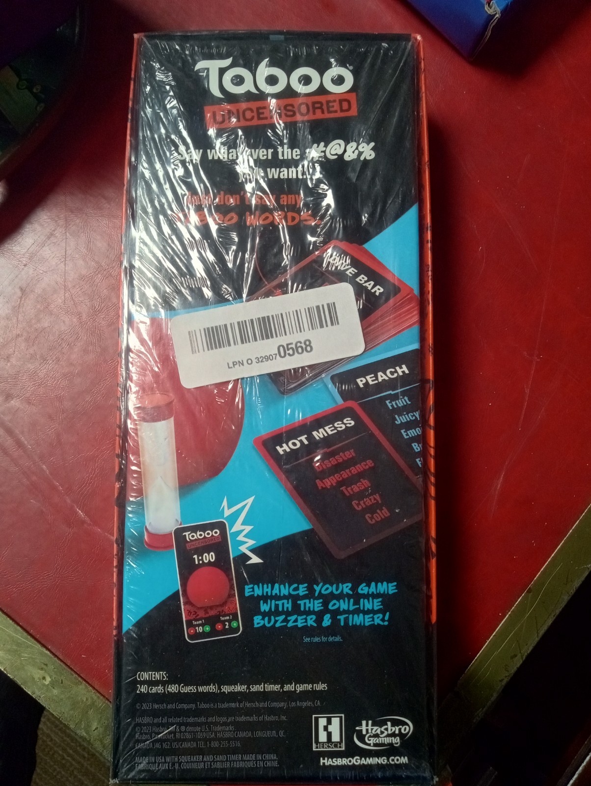Hasbro Gaming Taboo Uncensored Board Game for Adults Ages 17+