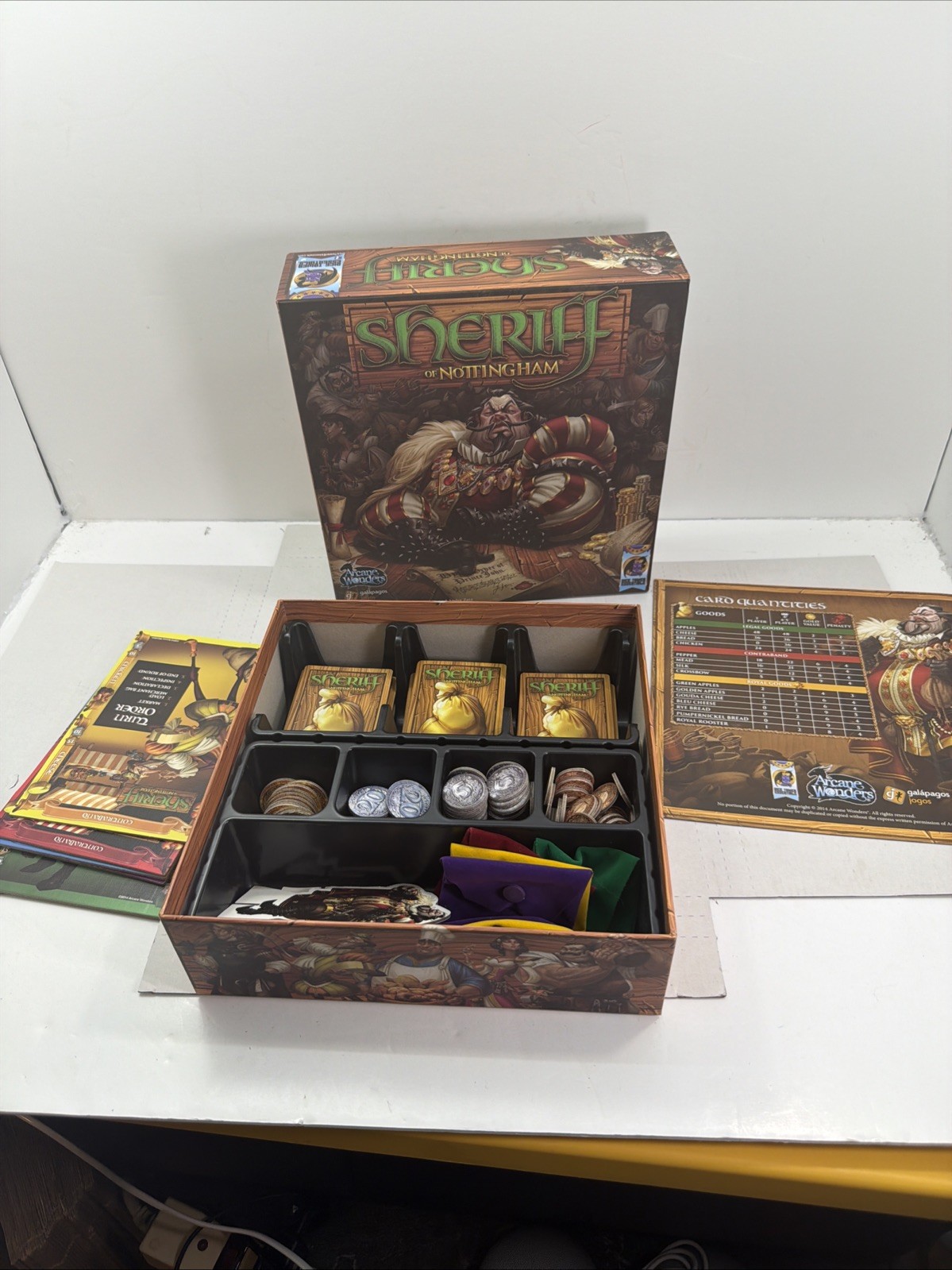 SHERIFF OF NOTTINGHAM Board Game Arcane Wonders 1st Edition • 3-5 Players (2014)