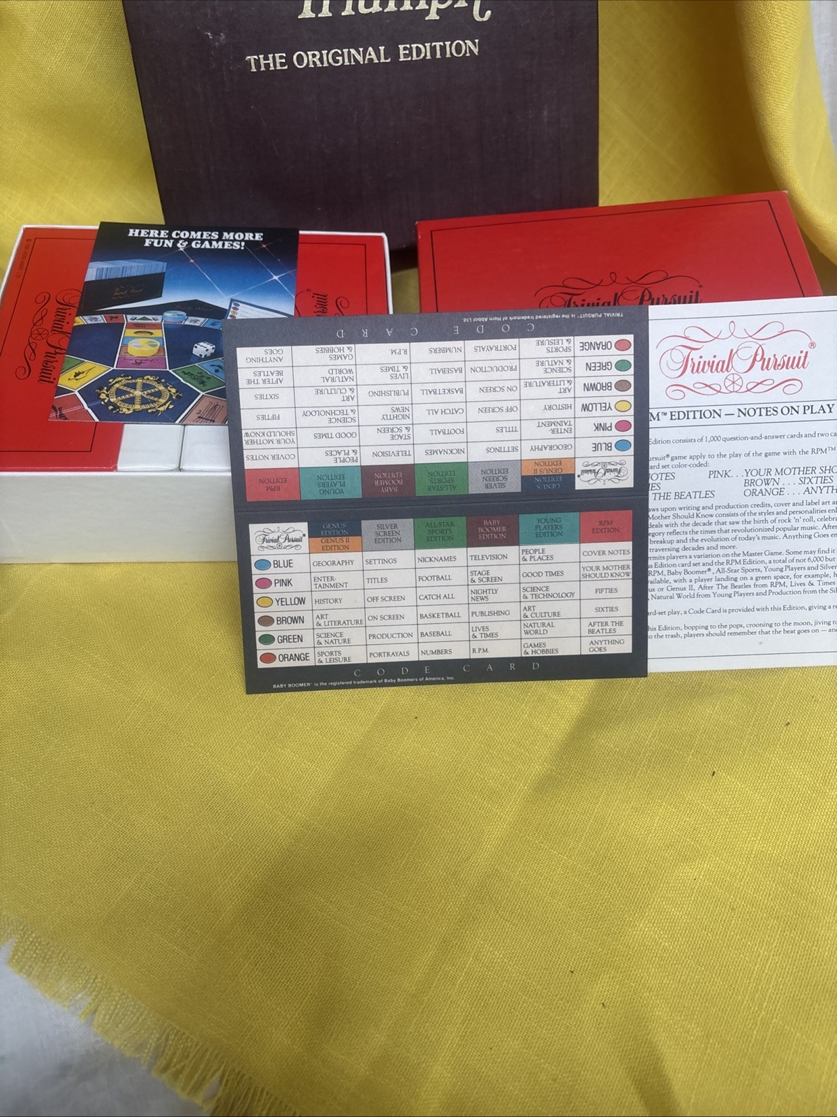 3 Games- Trivial Pursuit RPM Edition, Trivial Puzzle, & Truth & Triumph