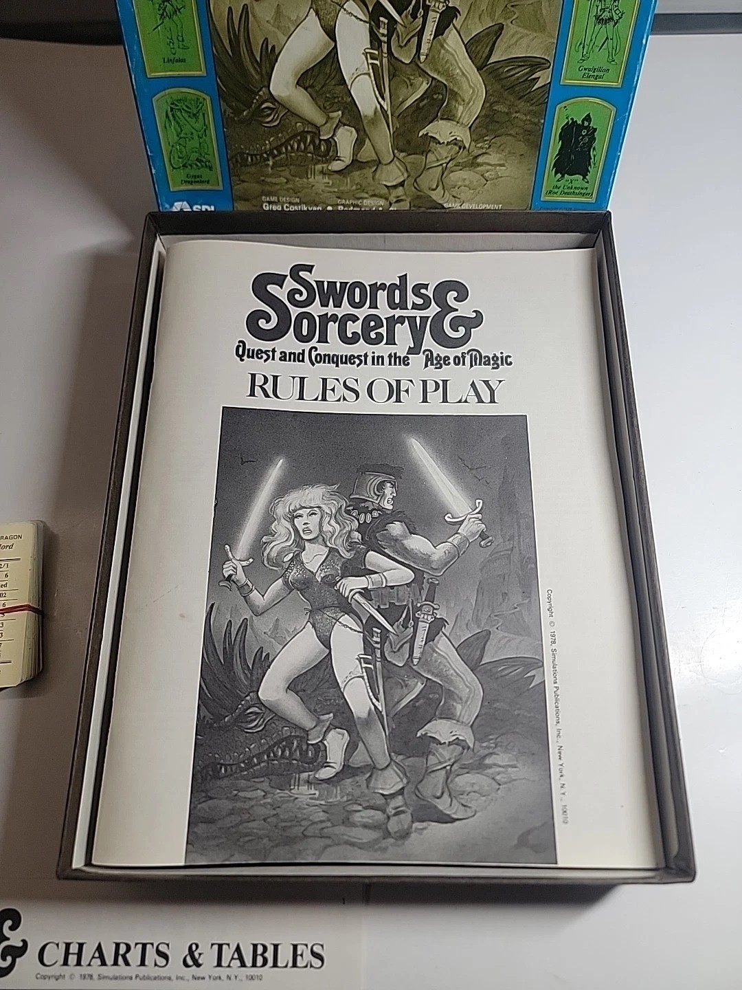 Swords & Sorcery Quest and Conquest in the Age of Magic NEW UNPUNCHED SPI 1978