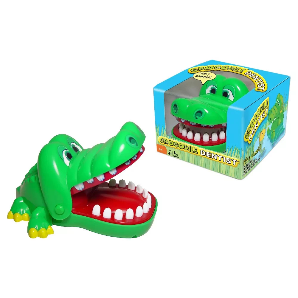 Crocodile Dentist Game – Can be played alone or with up to 4 players Ages 4+