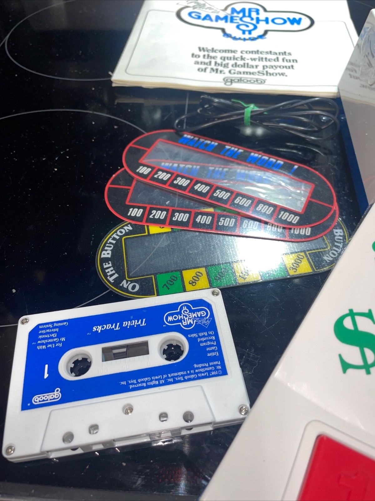 Vintage 1987 Mr. Game Show Gus Glitz Electronic Talking Game Galoob Complete