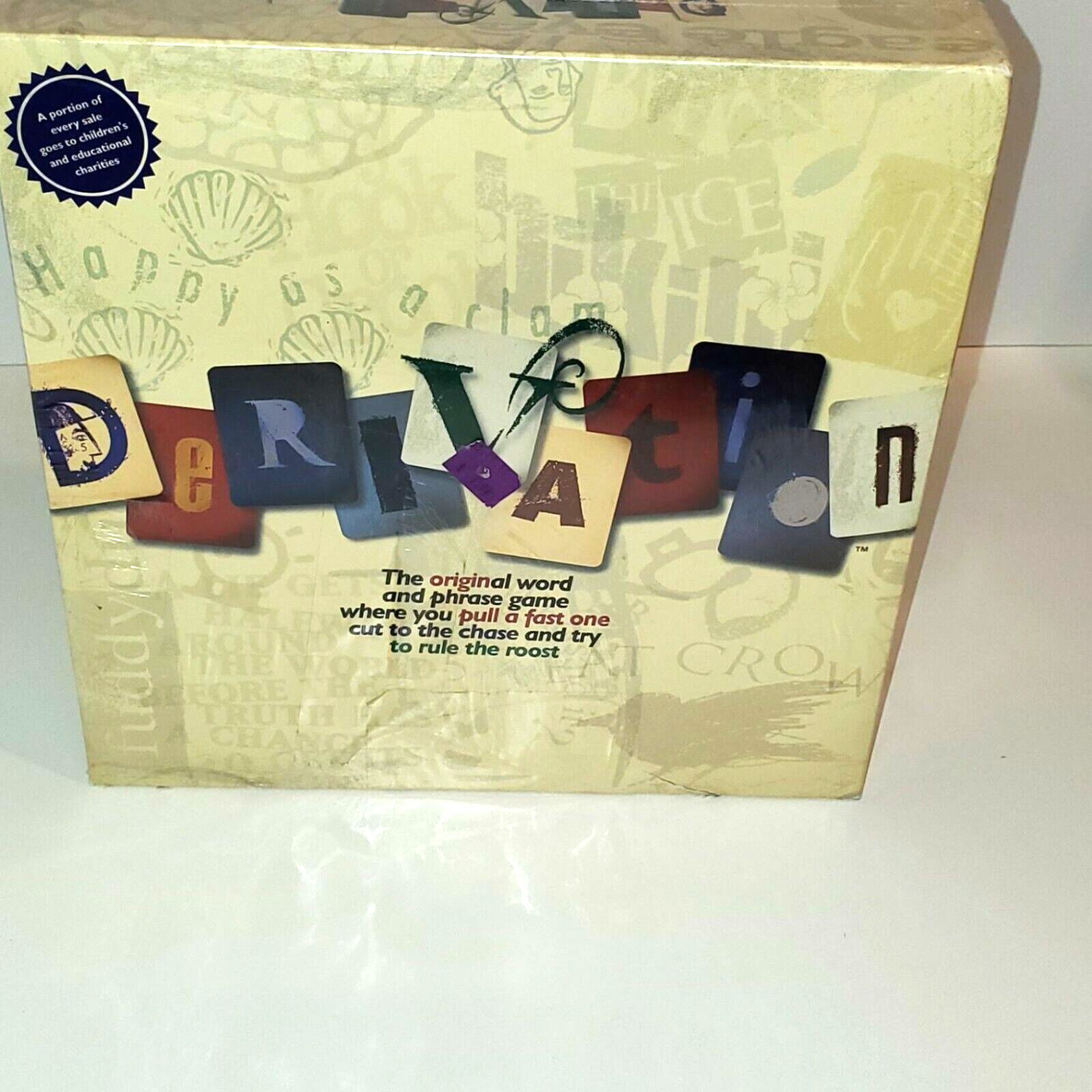 Derivation Board Game Word & Phrase 4 to 10 Players Teens to Adult NEW Entspire