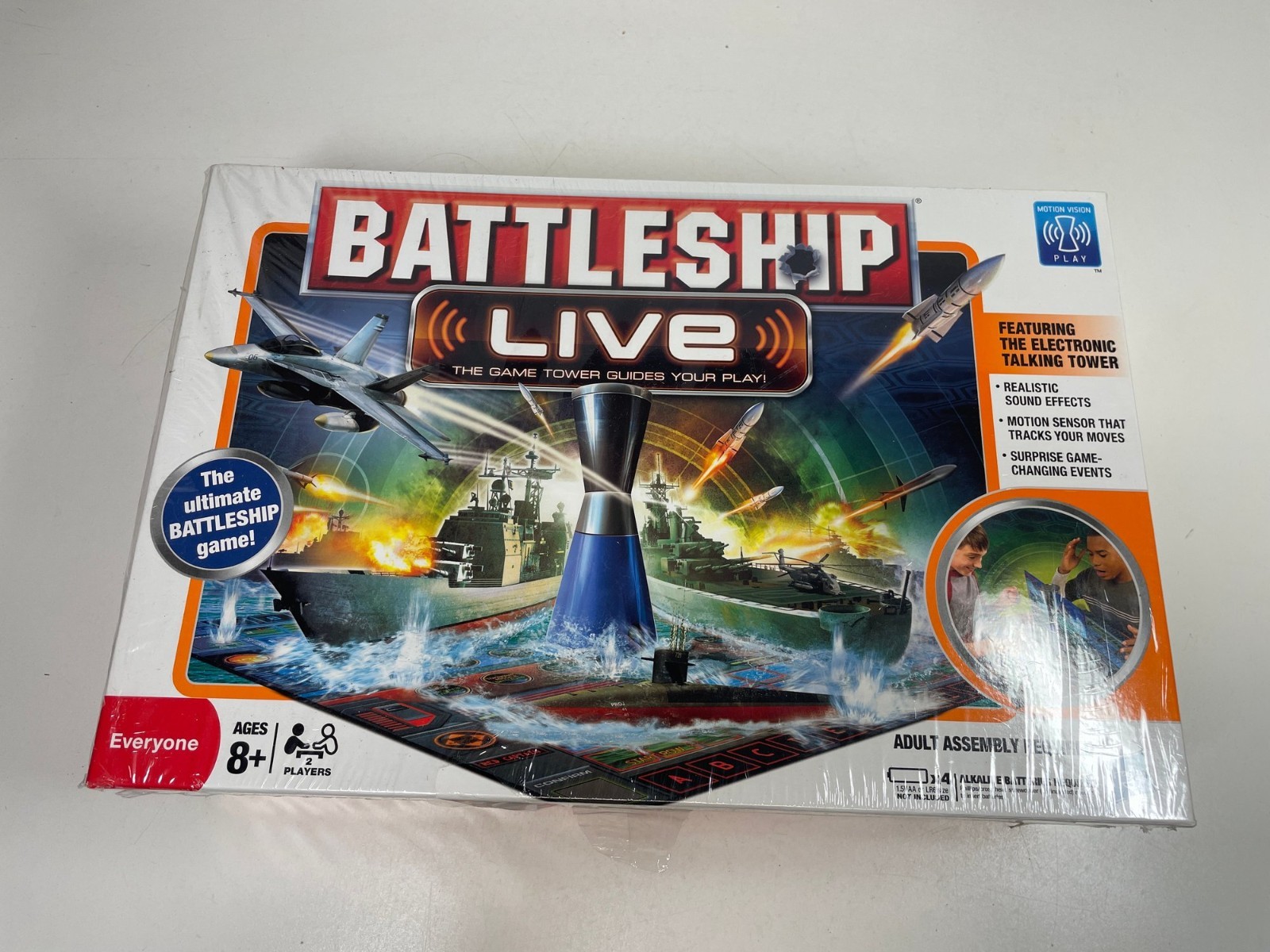 Hasbro Battleship Live Board Game 2011 Electronic Talking Tower NEW Sealed Box