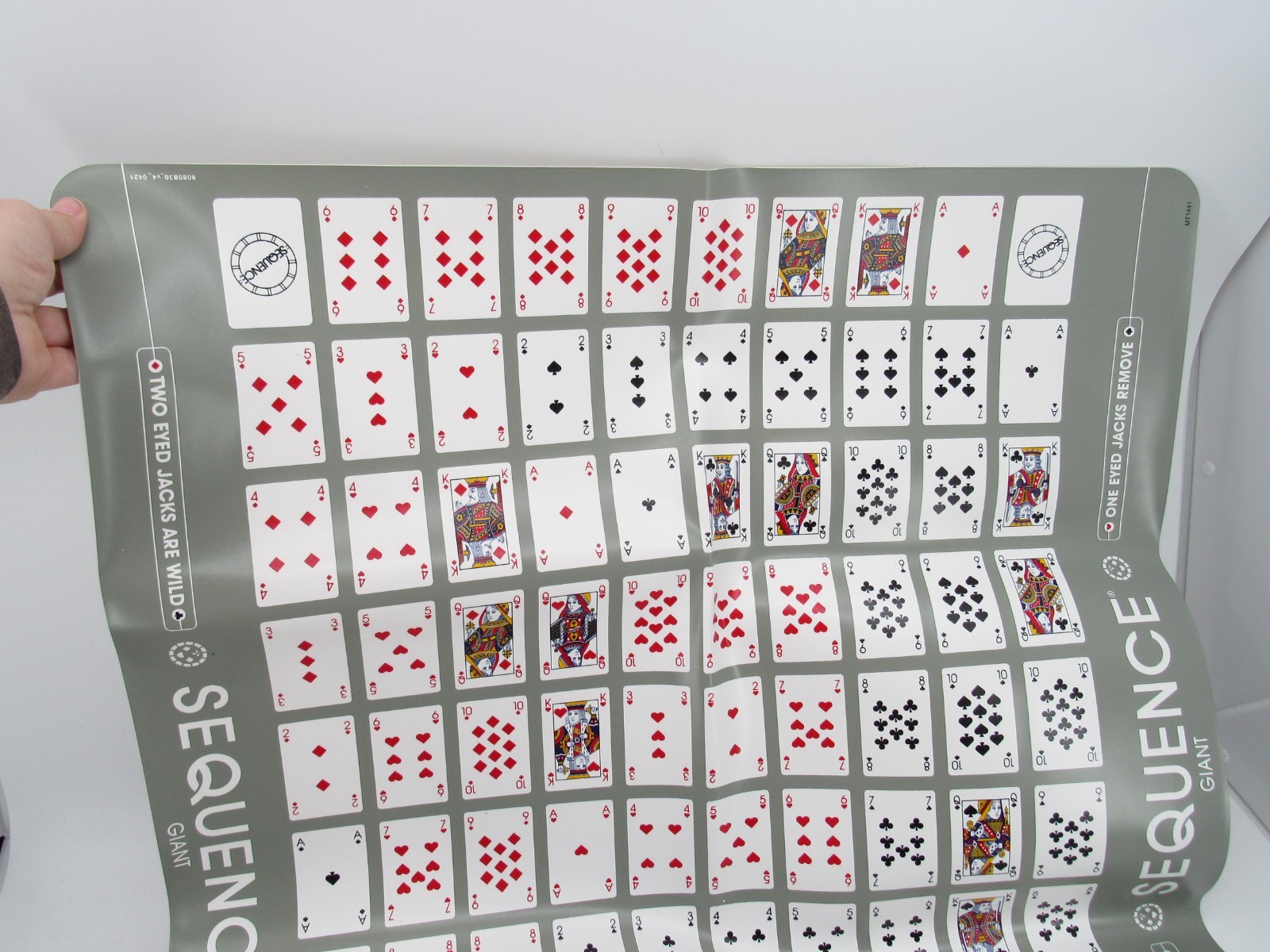 SEQUENCE Giant Game Edition Cushioned Mat Cards Oversize Chips Complete