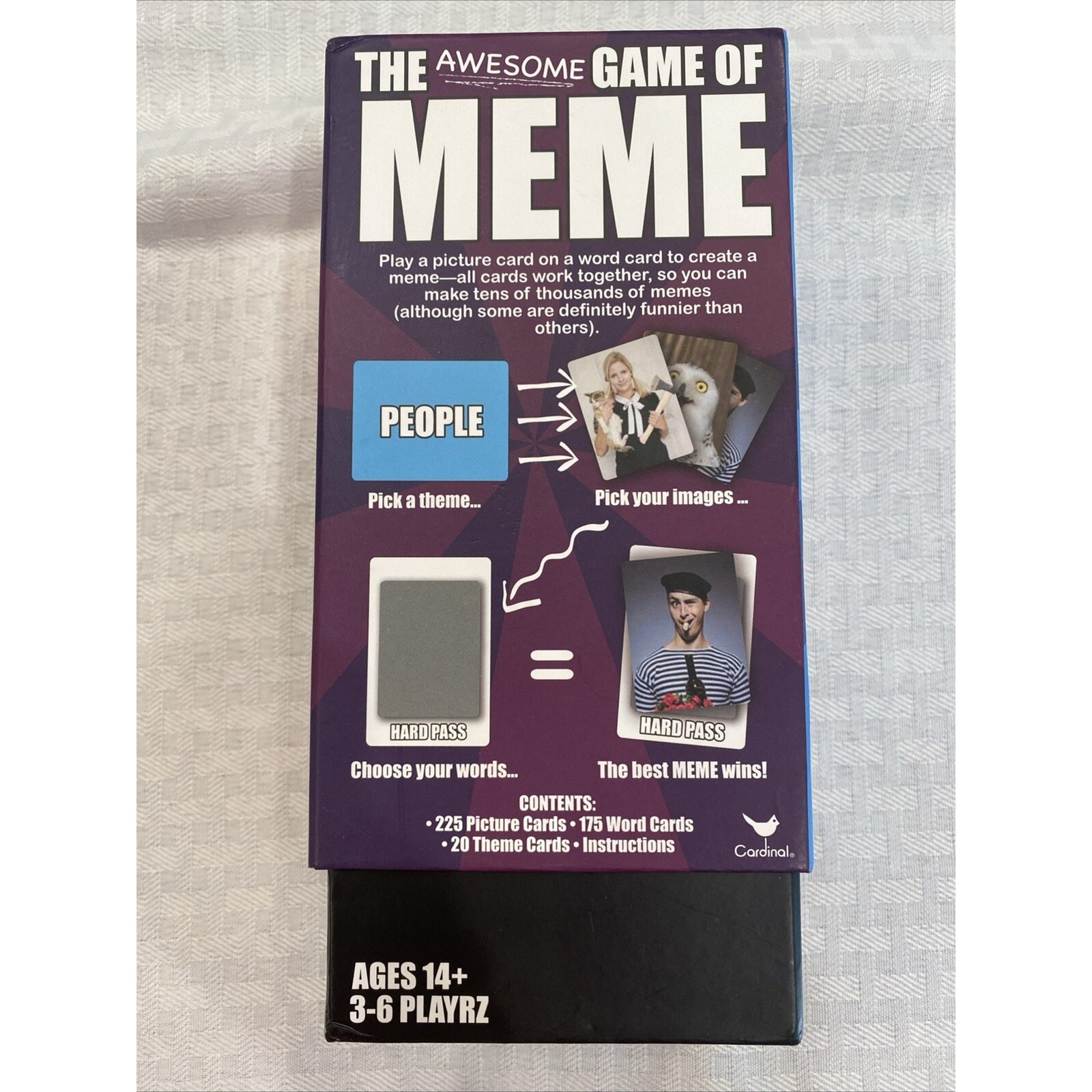 The Awesome Game of Meme Cards Game Box Ages 14+ 3-6 Players Fast Shipping Game
