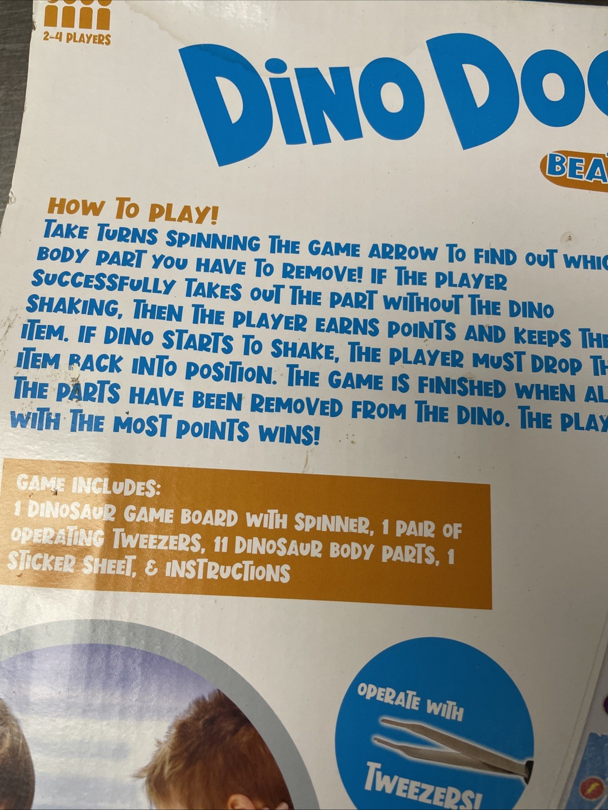 DINO DOCTOR WITH BUZZER 2 – 4 PLAYERS FUN OPERATION GAME