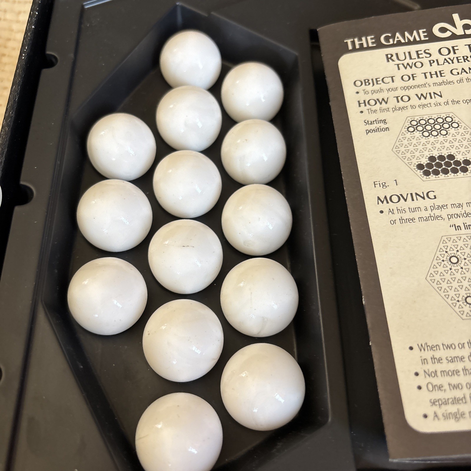 Abalone Game COMPLETE Goliath Made In France 1990 Box Wording In Dutch