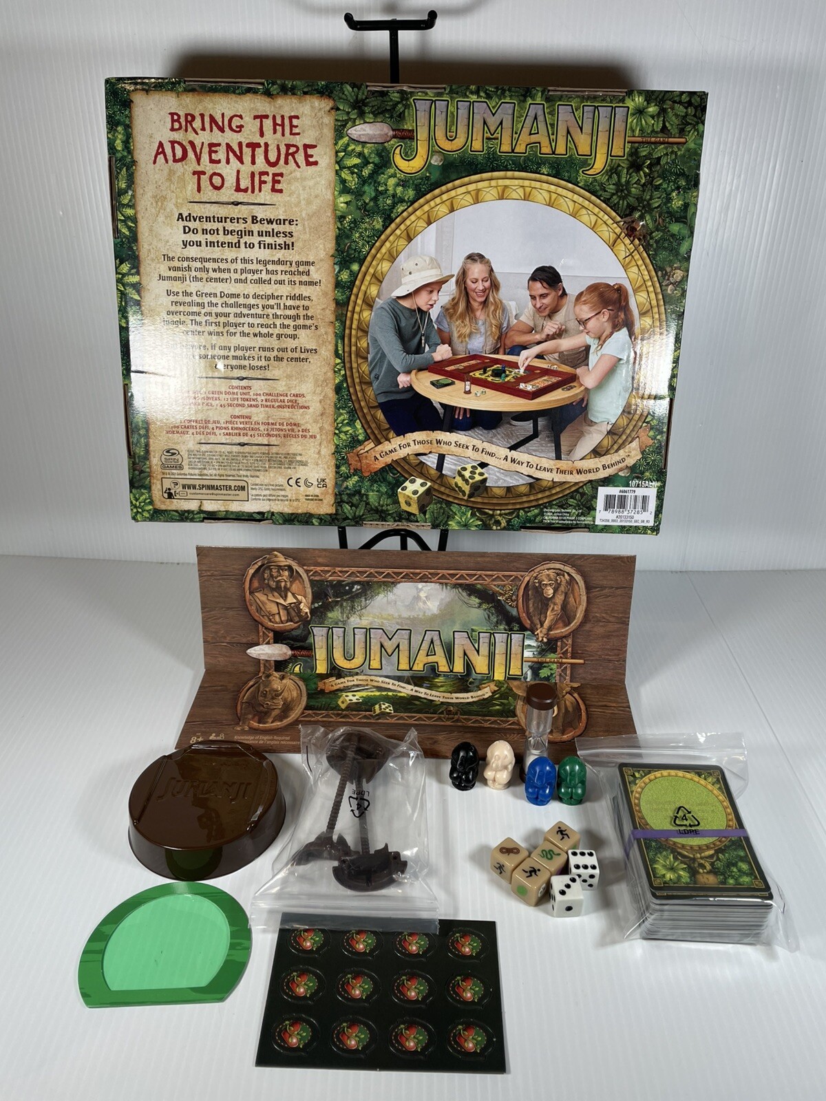 Jumanji the Game Real Wooden Box Edition Board Game Complete