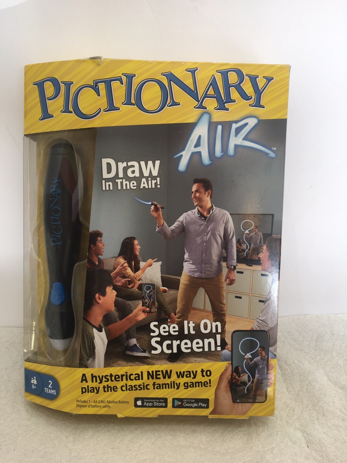 Pictionary Air Pen Family Board Game Draw in the Air See it on Screen NEW