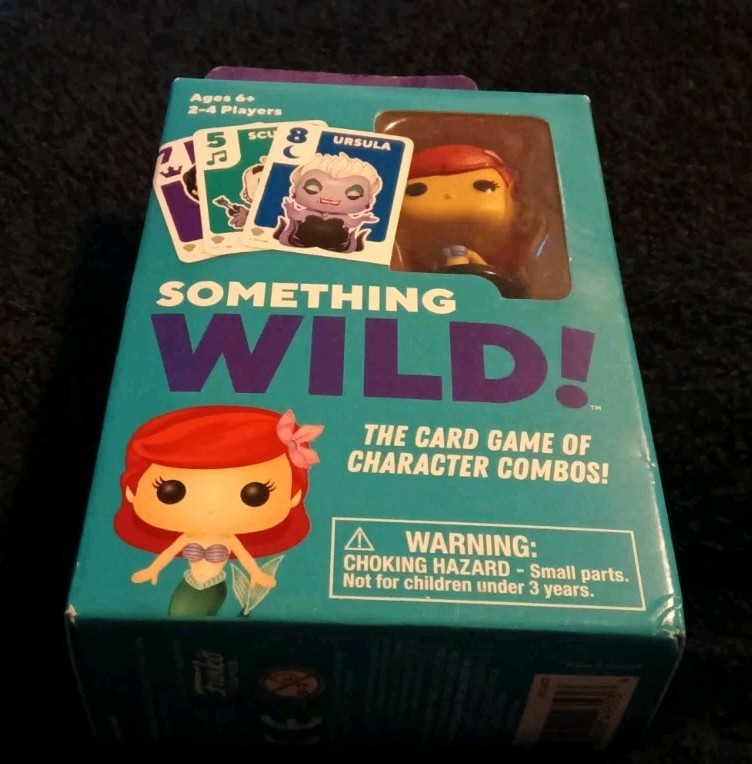 ❤️🐚 NIB FUNKO”Something Wild”Disney Princess Ariel Figure Card Game -FREE SHIP