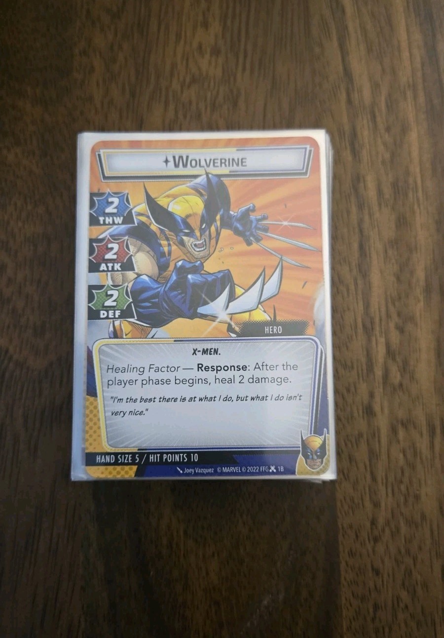 Marvel Champions Wolverine Hero Pack Expansion Used INCOMPLETE SET MISSING CARDS