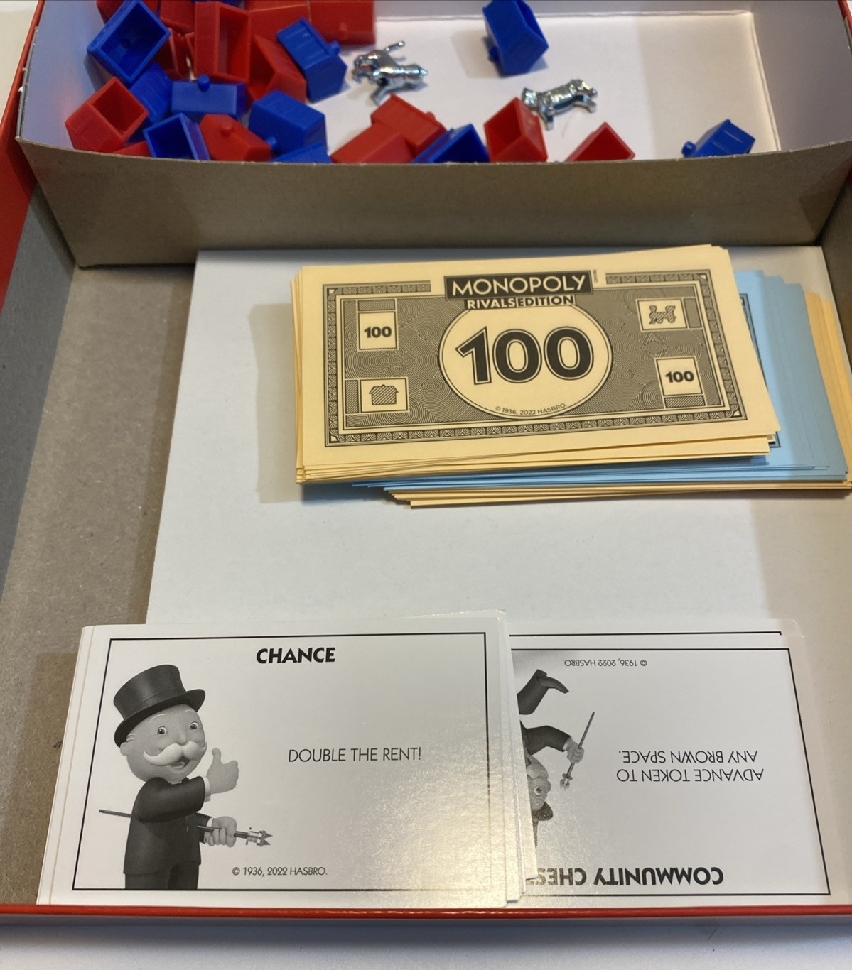 Monopoly Rivals Edition Board Game 2 Player Ages 8 & Up Parker Brothers Hasbro