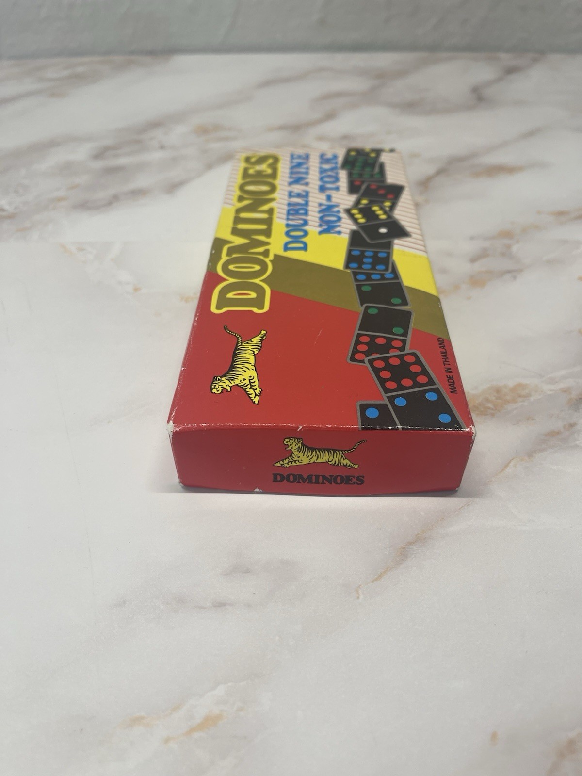 Vintage Tiger Dominoes Set Complete Double Nine Made In Thailand
