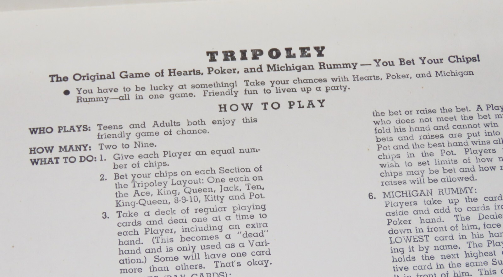 Vintage 1976 Cadaco Turntable TRIPOLEY Elite Edition Game No.255 – New Card Deck