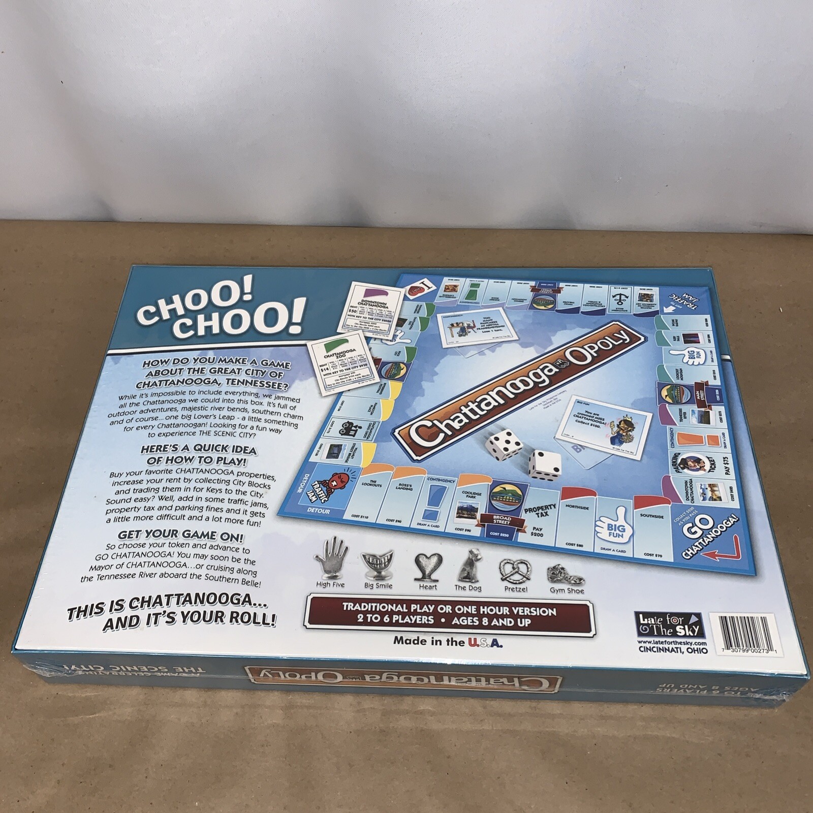 Late for the Sky: Chattanooga-Opoly Monopoly Board Game