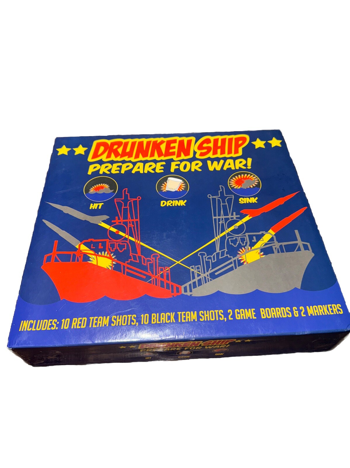 Drunken Ship Board Game *Hit*Drink*Sink* Adult Vintage Rare Drinking Game battle
