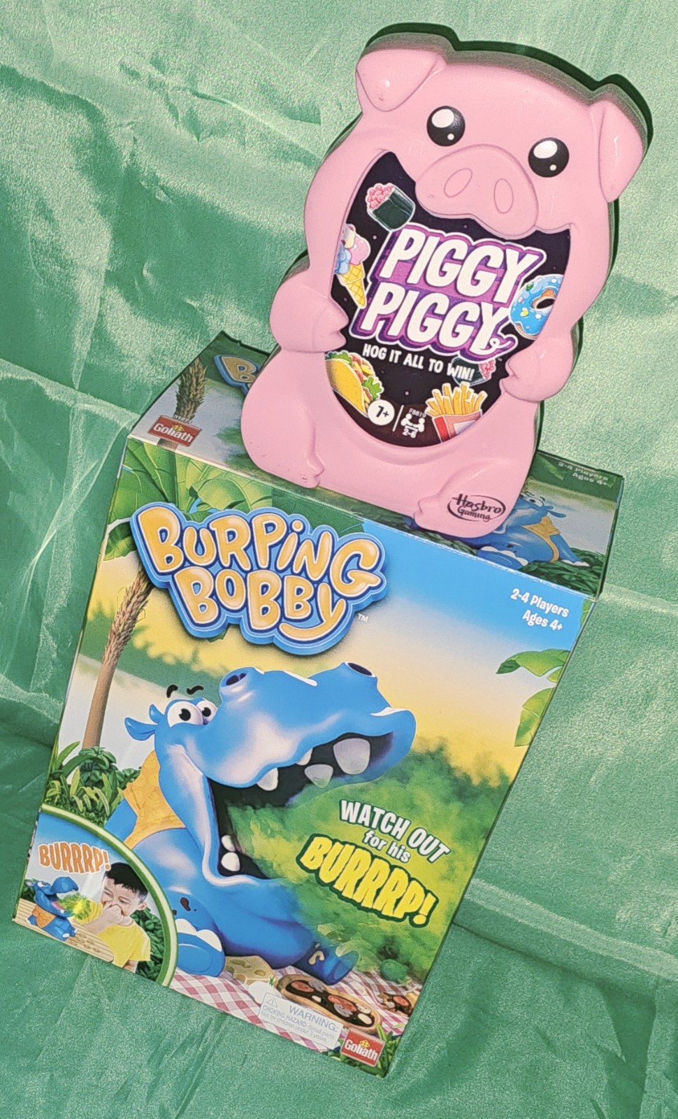 (New)/[Burping Bobby & Piggy Piggy Skill Game Bundle]/[By Goliath & Hasbro]
