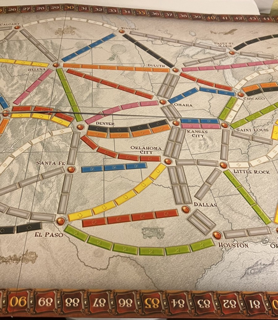 Ticket To Ride Board Game Days of Wonder Alan R Moon Complete Used Train Strateg